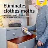Zero In Clothes Moths Killer Spray 300ml Prallethrin Trans Phenothrin view 3