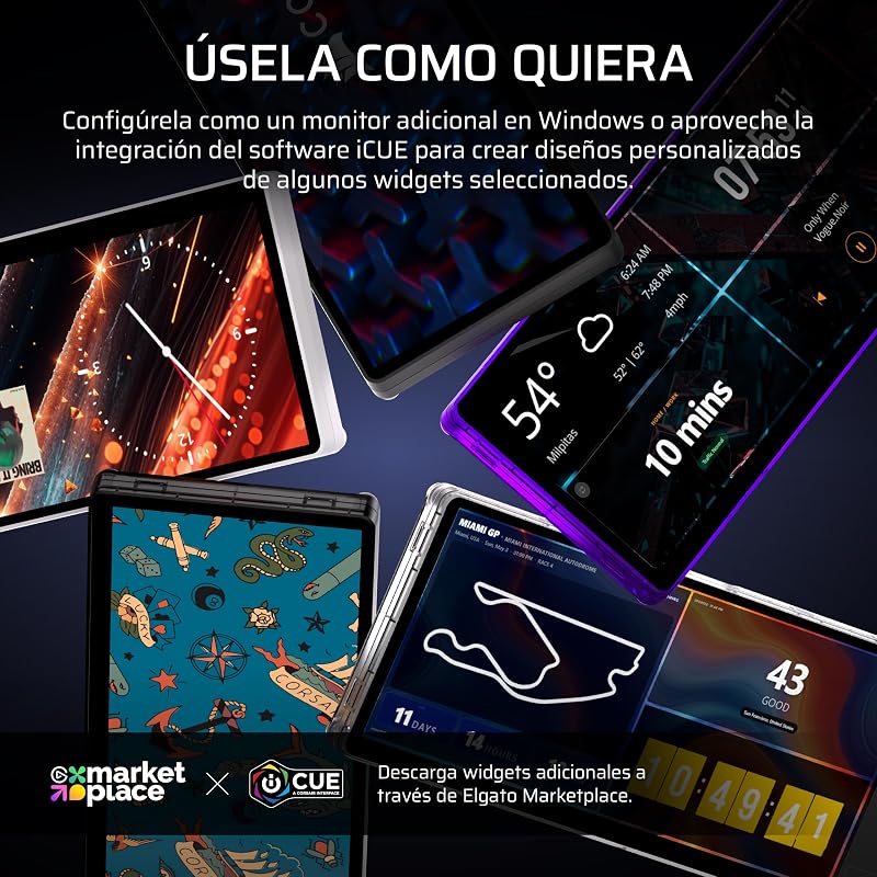 XENEON Edge Ecrã Tátil LCD 14,5" 2K HDMI USB-C – Fumo