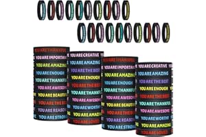 IDREAMBAND Inspirational Wristbands, Colorful Inspirational Rubber Bracelets, Classroom prizes/gifts for students