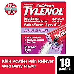 Children's Tylenol Dissolve Packs with 160 mg