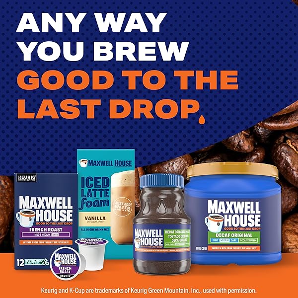MAXWELL HOUSE DECAFFEINATED ORIGINAL MEDIUM ROAST GROUND COFFEE, 29.3 OZ CANISTER