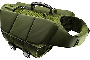 NOAH & PAW Dog Life Jacket, Human Standards Lifejacket Design, Dog Life Vest for Swimming and Boating, 3X Foam Support for Max Floating, Breathable Mesh, Salvavidas para Perros, Size XL