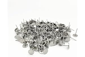 Pacaba 1000 Pieces Metal EAS Security Tags Pins,Silver Push Pins Use in Retail Clothing Shoes Jewelr Handbags Sunglasses, Works with Anti-Theft Equipment Checkpoint (19mm)