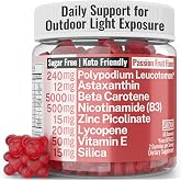 SHIZAM Astaxanthin Polypodium Leucotomos Zinc Picolinate Lycopene Vitamin E B3 Nicotinamide Silica Gummies