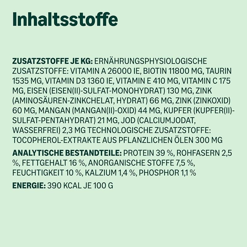 Katzenfutter komplett mit getreidefreiem Rezept Kätzchen mit frischem Huhn 3kg