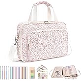 honitty Bible Bag, Bible Cover Case for Women, Quilted Bible Cover with Shoulder Strap, Bible Bags for Women Organizer