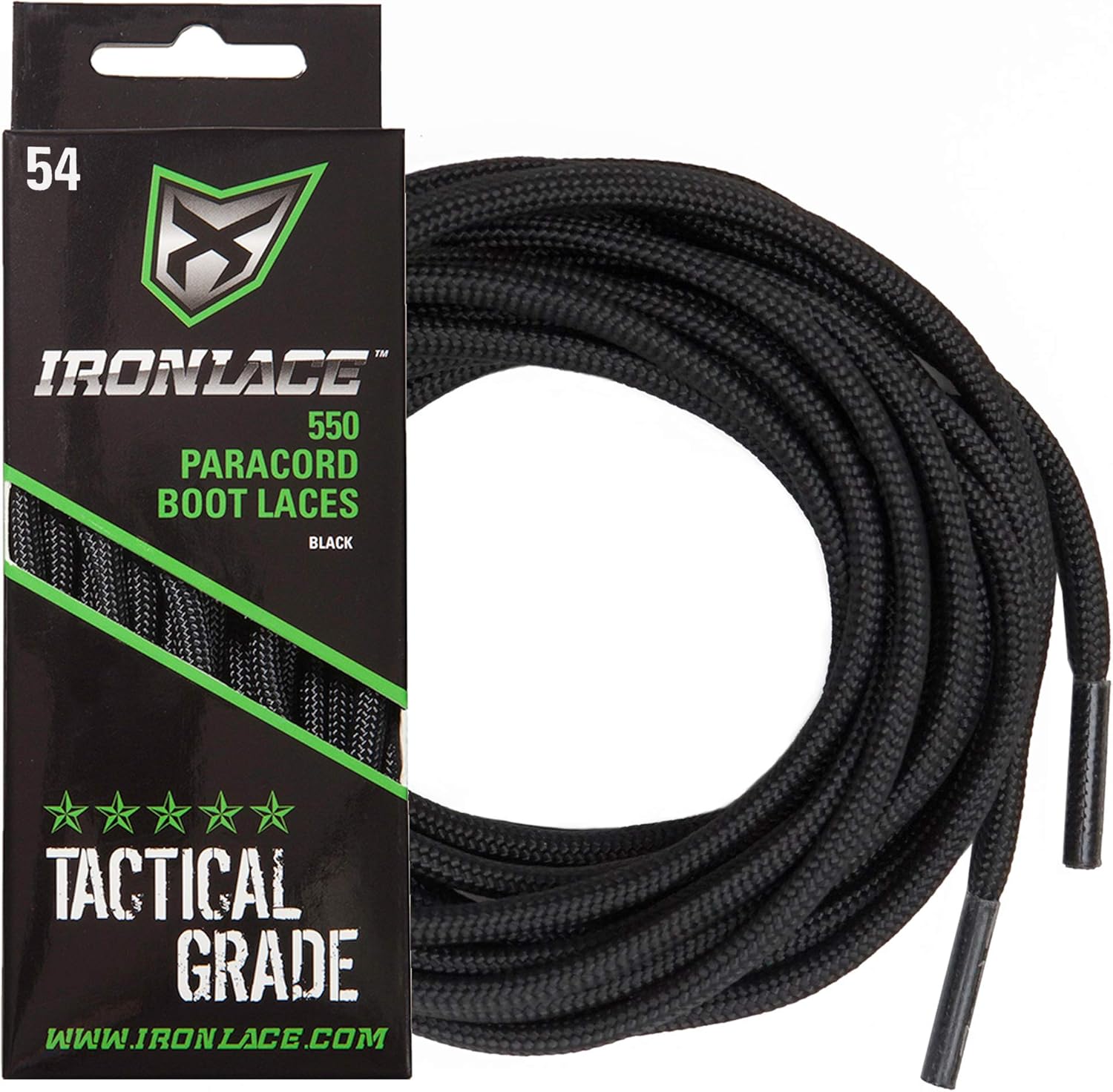 Ironlace Paracord Shoelace Boot Lace: Clothing