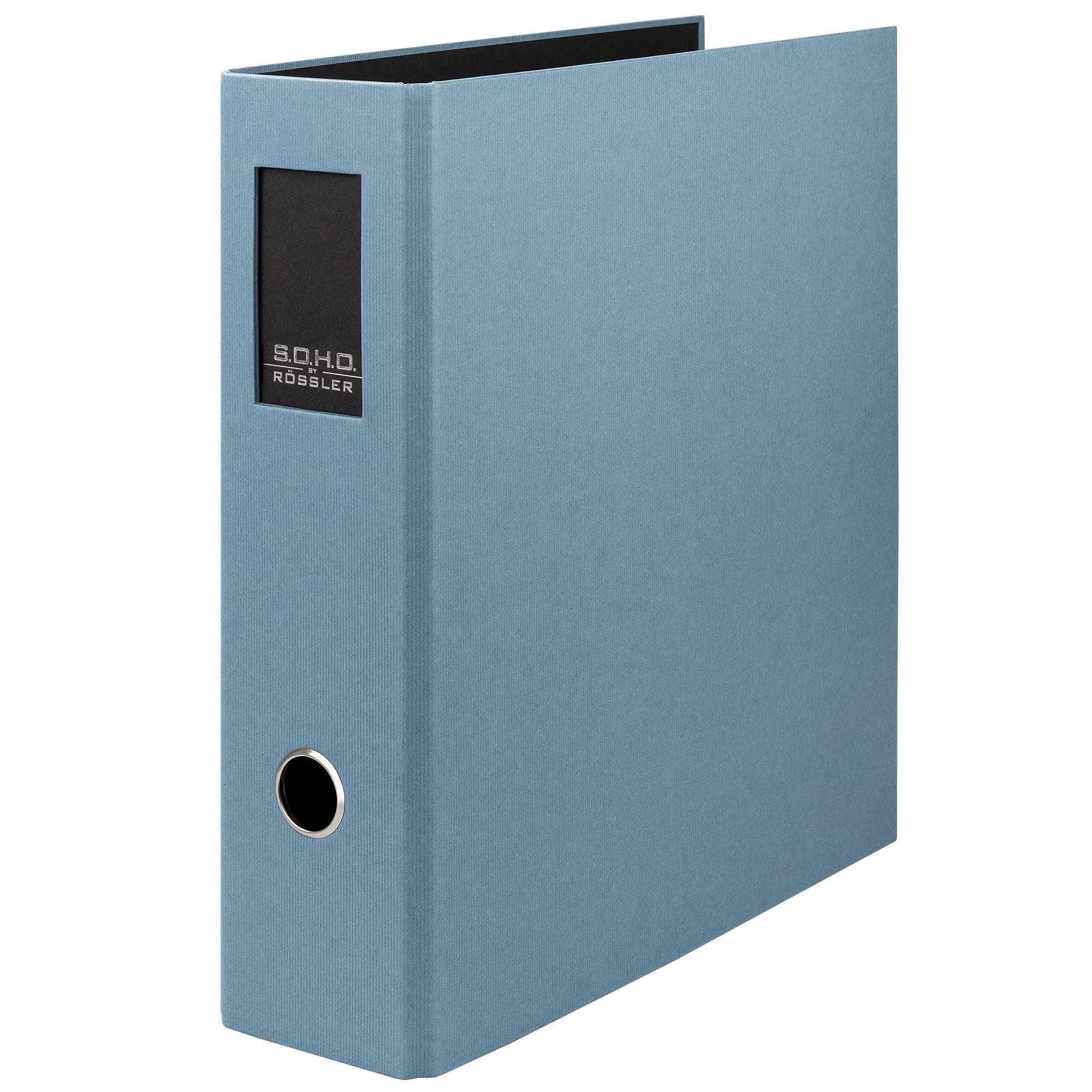 Rössler Papier 1317452159 - S.O.H.O. Map DIN A4 met rugetiket, rugbreedte, 85 mm, denim, 1 stuk