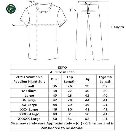 zeyo feeding night suit