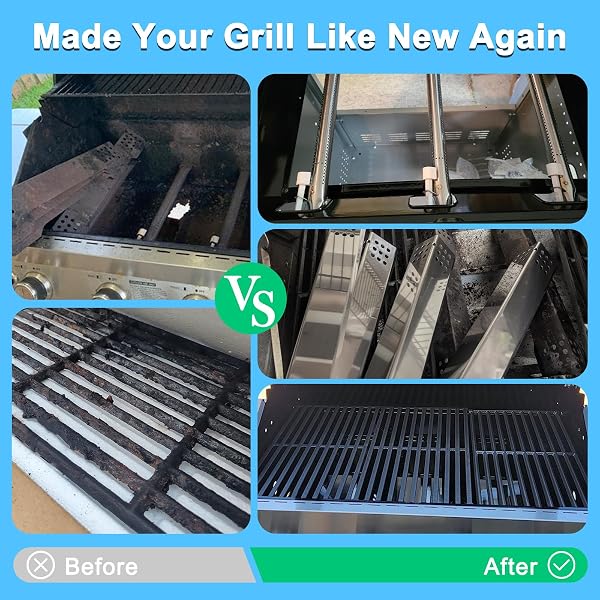 ADVIACE REPLACEMENT PARTS FOR MONUMENT GRILL 35633 41847NG 24367 24633 17842, A0212804 COOKING GRID A0212926 MAIN BURNER D010012307 FLAME TAMER IGNITER FOR 35633 MONUMENT GRILL 4-BURNER GRILL