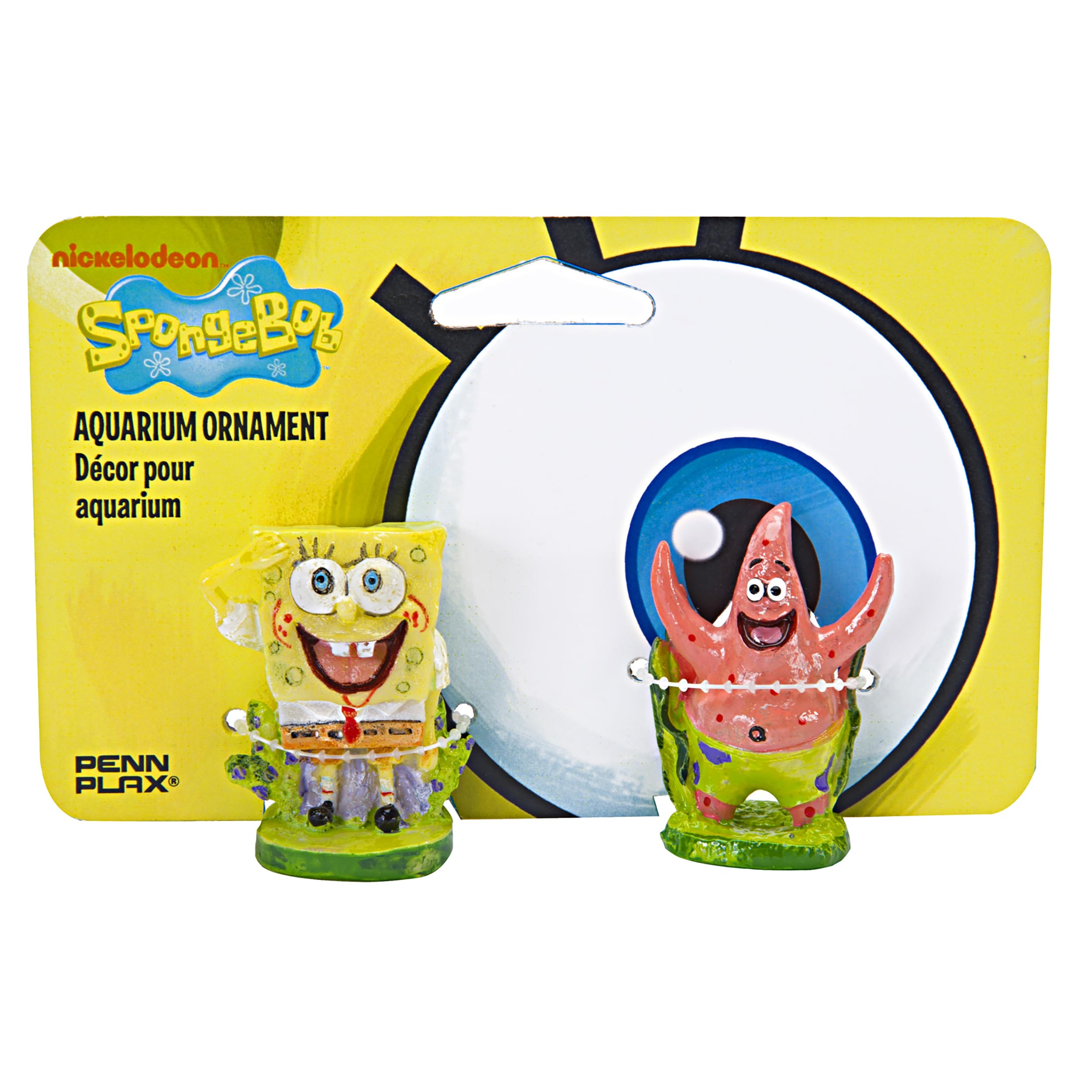 Penn-Plax Aquariophilie 23606 Pack of Spongebob and Patrick Figurines