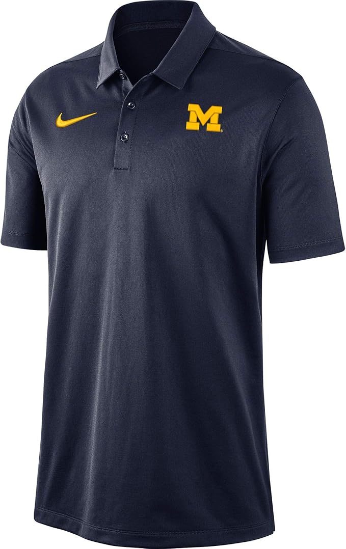 Nike Men's Michigan Wolverines Blue DriFIT Franchise Polo