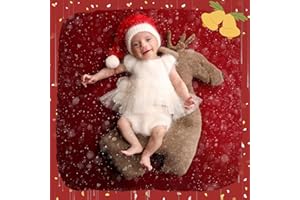 M&G HOUSE Christmas Newborn Photography Props Pillow Deer Christmas Decorations Baby Photoshoot Props Pillow Christmas Decorative Elk Pillows Photography Accessories Pillow Baby Photo Props Decor Pillow(Brown)