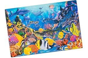 Melissa & Doug Underwater Ocean Floor Puzzle, 48 pc Jumbo Jigsaw Puzzle, Educational Screen Free Activity for Toddler, Presch