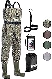 Foxelli Chest Waders – Waterproof 2-ply Nylon/PVC