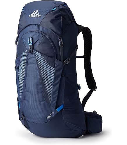 Gregory Stout 70L Unisex Backpacking Pack, Breathable Backpanel, Internal Hydration Sleeve for Water Reservoir (Bladder Not Included), One Size Fits All, Compass Blue : Sports & Outdoors