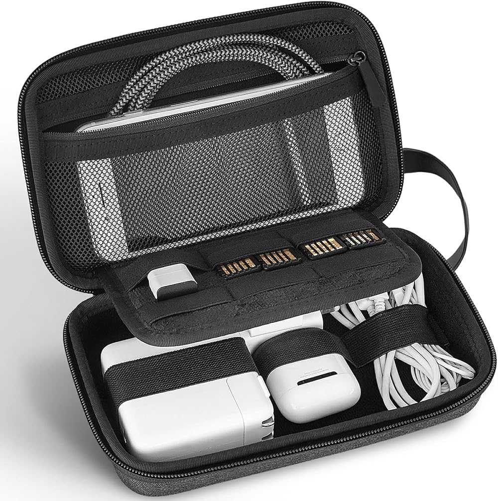 JETech Travel Accessories Organizer Case Gadget Pouch for Cables SD Card