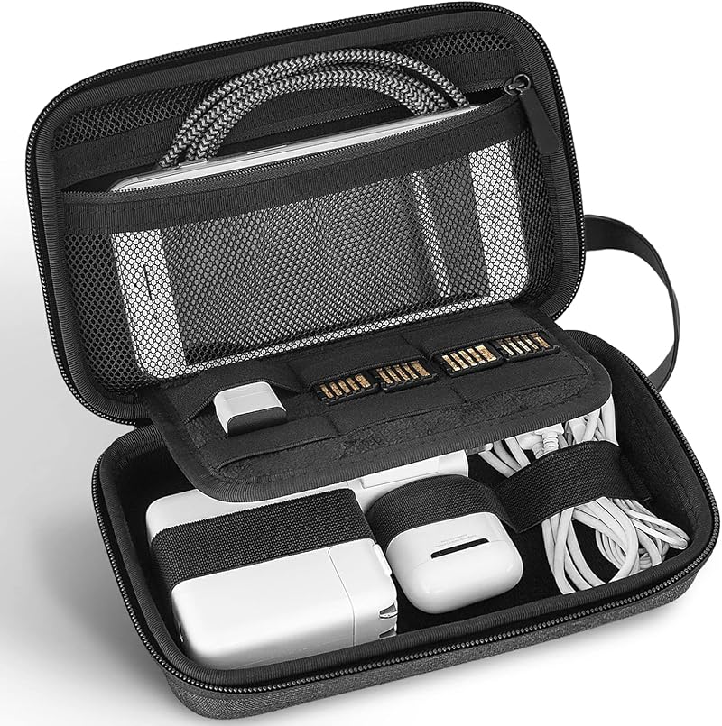 JETech Travel Accessories Organizer Case Gadget Pouch for Cables SD Card