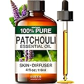 KUKKA Patchouli Essential Oils - 4 Fl Oz - for Hair, Skin, Diffuser, Aromatherapy & DIY Soap Making Scent