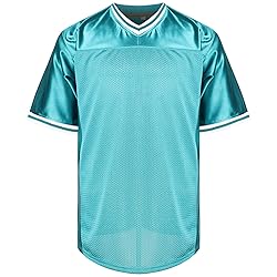 Blank Football Jerseys Mesh Athletic Football Shirt