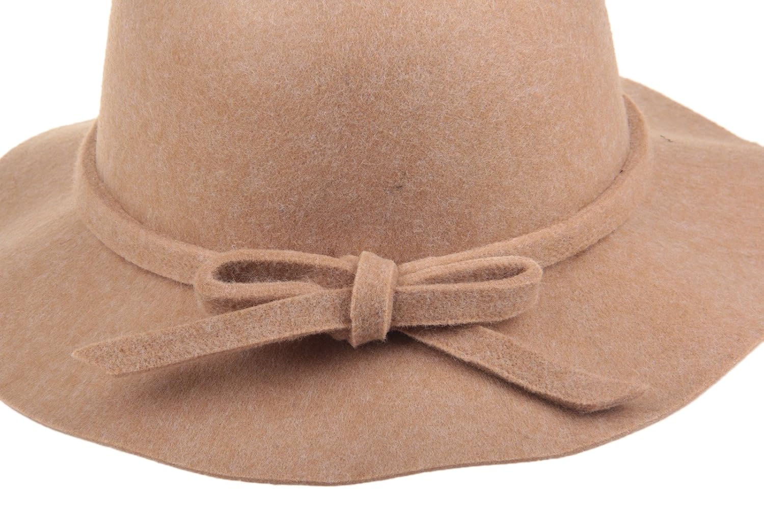 Dantiya Womens Wool Bucket Hat with Bow 