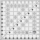 Creative Grids Quilt Ruler 10-1/2in x 10-1/2in Square &ndash; CGR10 &ndash; Made in USA, Non-Slip Grip Acrylic Quilting, Sewing, Crafting, Patchwork Ruler for Measuring &amp; Cutting Fabric