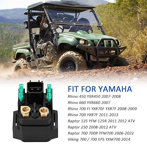 Rel&eacute; De Arranque Solenoide Para Yamaha YFM 550, YFM700, Raptor, Grizzly