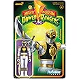 Super7 Mighty Morphin Power Rangers White Ranger - 3.75" Power Rangers Action Figure with Accessory Classic TV Show Collectibles and Retro Toys