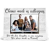 XDFVL Chance Made Us Colleagues Picture Frame, Desk Picture Frames for Office, Picture Frames for Desk at Work, Appreciation Gifts for Coworkers, Employee Appreciation Gifts, Photo Frame 8x10