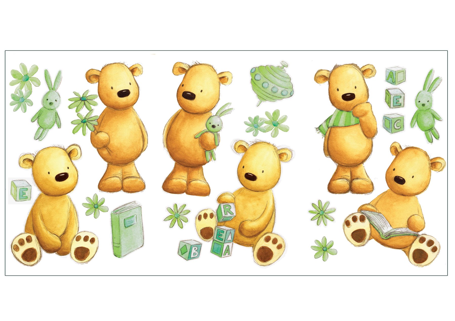 Fun4walls Teddy Bears Wall Stickers