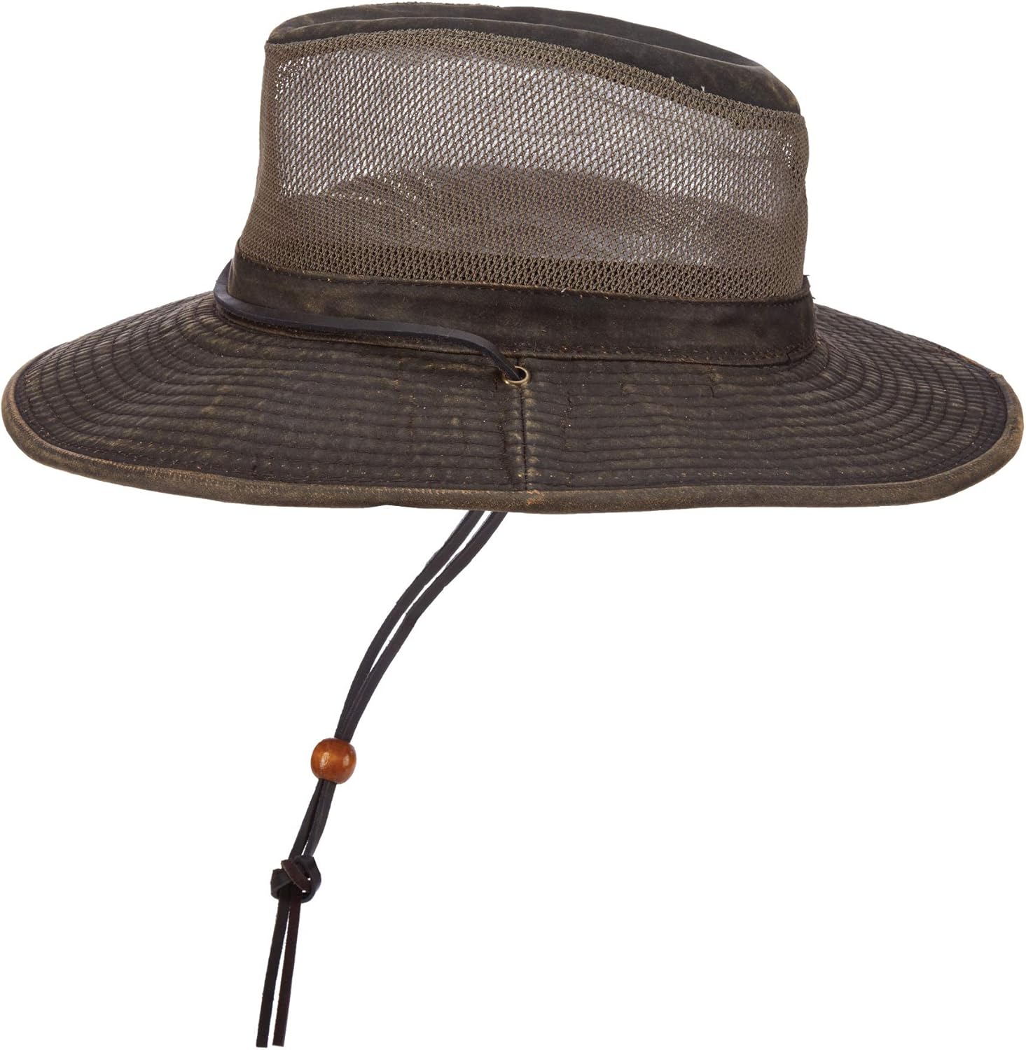 Dorfman Pacific Co. Men's Weathered Cotton Big Brim with Mesh at  Men’s Clothing store