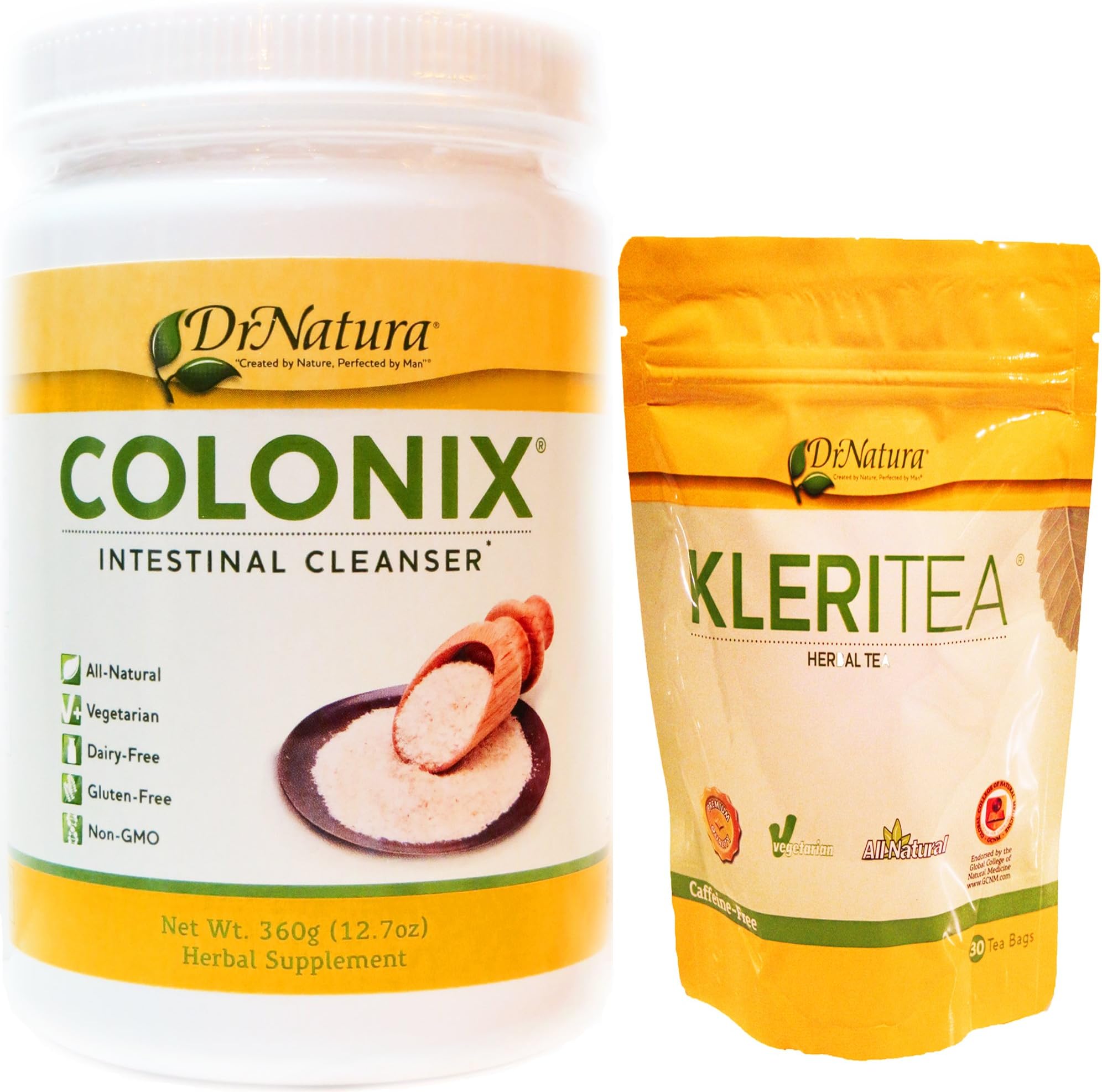 Dr. Natura Colonix Intestinal Fiber & Kleritea Combo