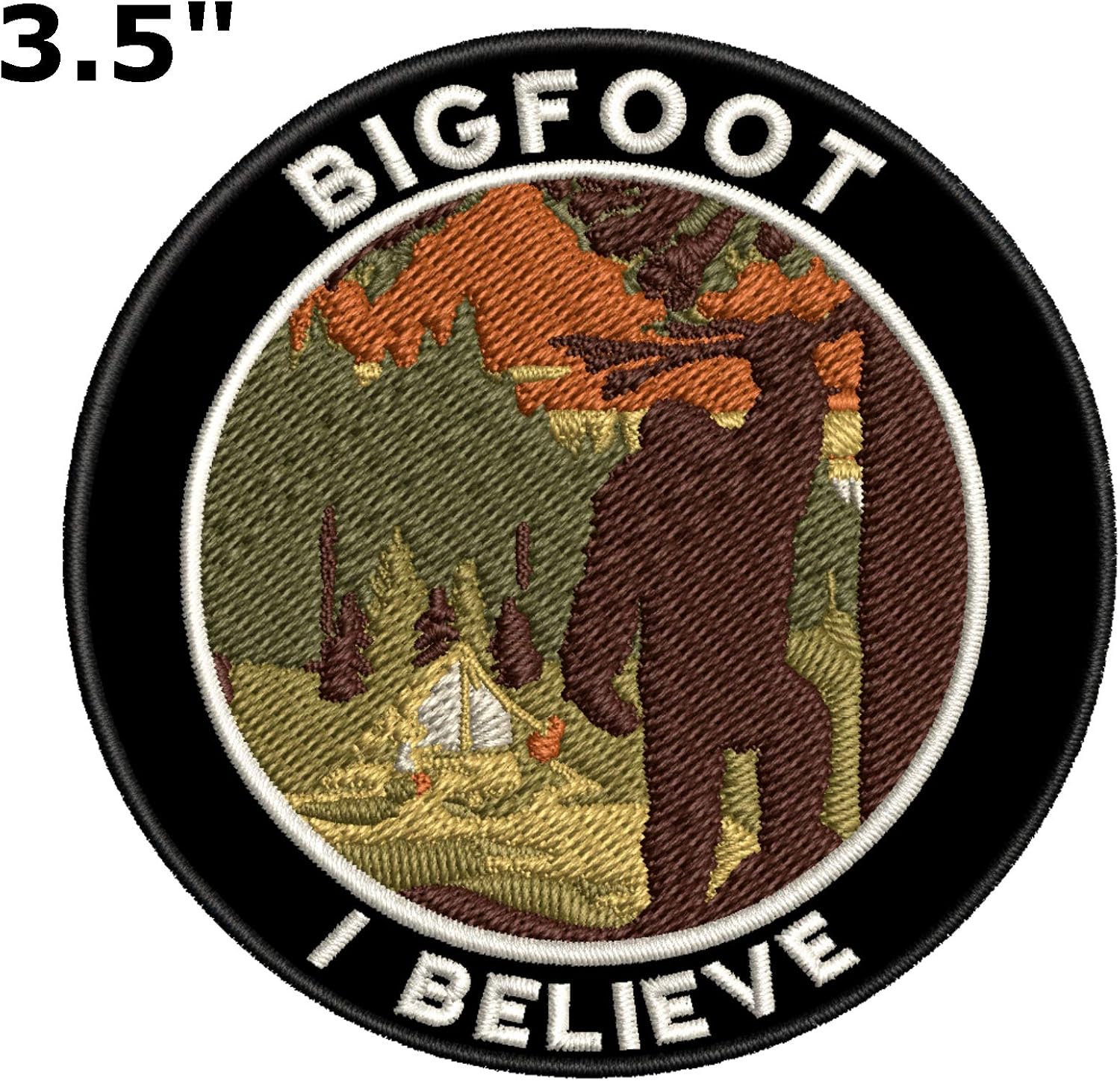 XFiles and Bigfoot 2 Pcs Embroidered Patch Iron Sewon Souvenir Travel