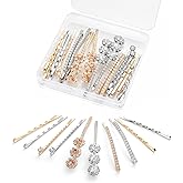 20 PCS Decorative Bobby Pins for Women's Hair, Rhinestone Bobby Pins with 5 Elegant Designs (Glod & Silver), Jeweled Hair Pins Decorative Hair Accessories for Women