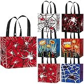 Spider Party Favor Gift Bags Birthday Candy Boxes Decoration Supplies | Spider Party Favor Bags Boxes Party Candy Bags Car Goodie Gift Treat Bags Themed Birthday Party Supplies