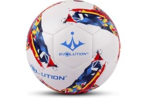 Evolution Futsal Ball | Low Bounce Indoor Soccer Ball | Fustal Outdoor Training & Match Ball for Adult Youth | Ideal for Flat