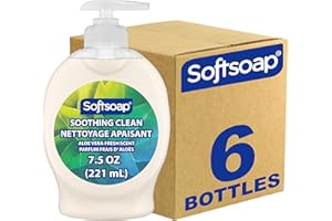 Softsoap Moisturizing Liquid Hand Soap, Soothing Clean Aloe Vera - 7.5 Fl Oz (Pack of 6)