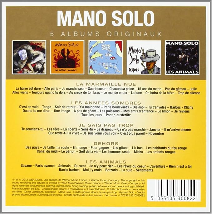 Original Album Series Mano Solo Amazon Ca Music