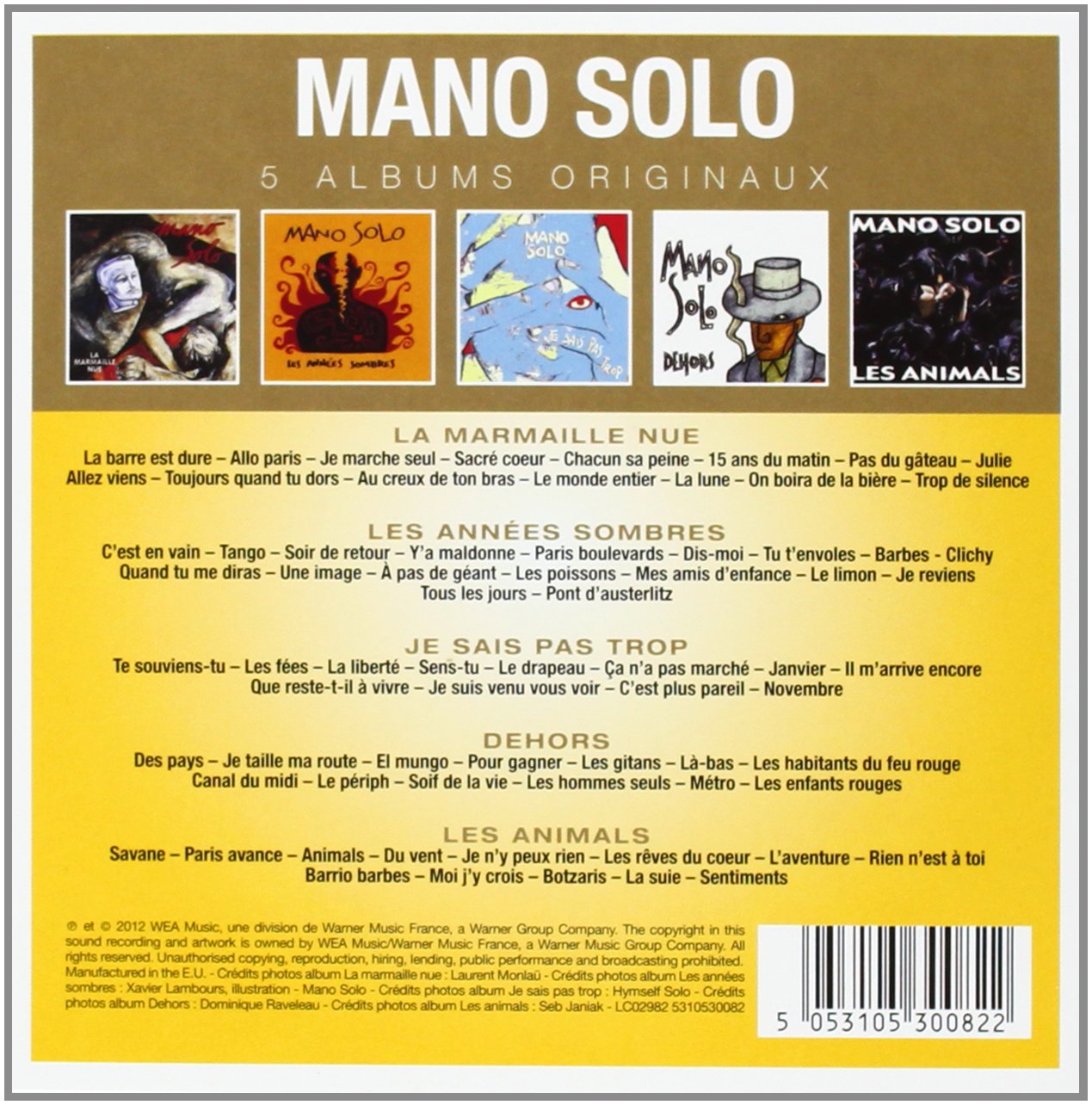 Mano Solo Original Album Series Amazon Com Music