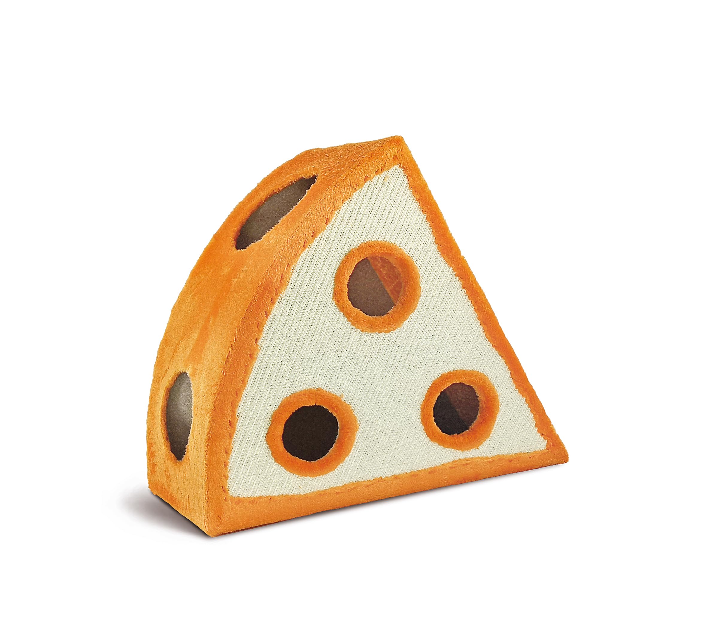 CAT&RINA Different Cheese, Scratching Tree and Cottage in the shape of a slice of cheese, For the Cat, Dimensions cm 60 x 26 x 60 h