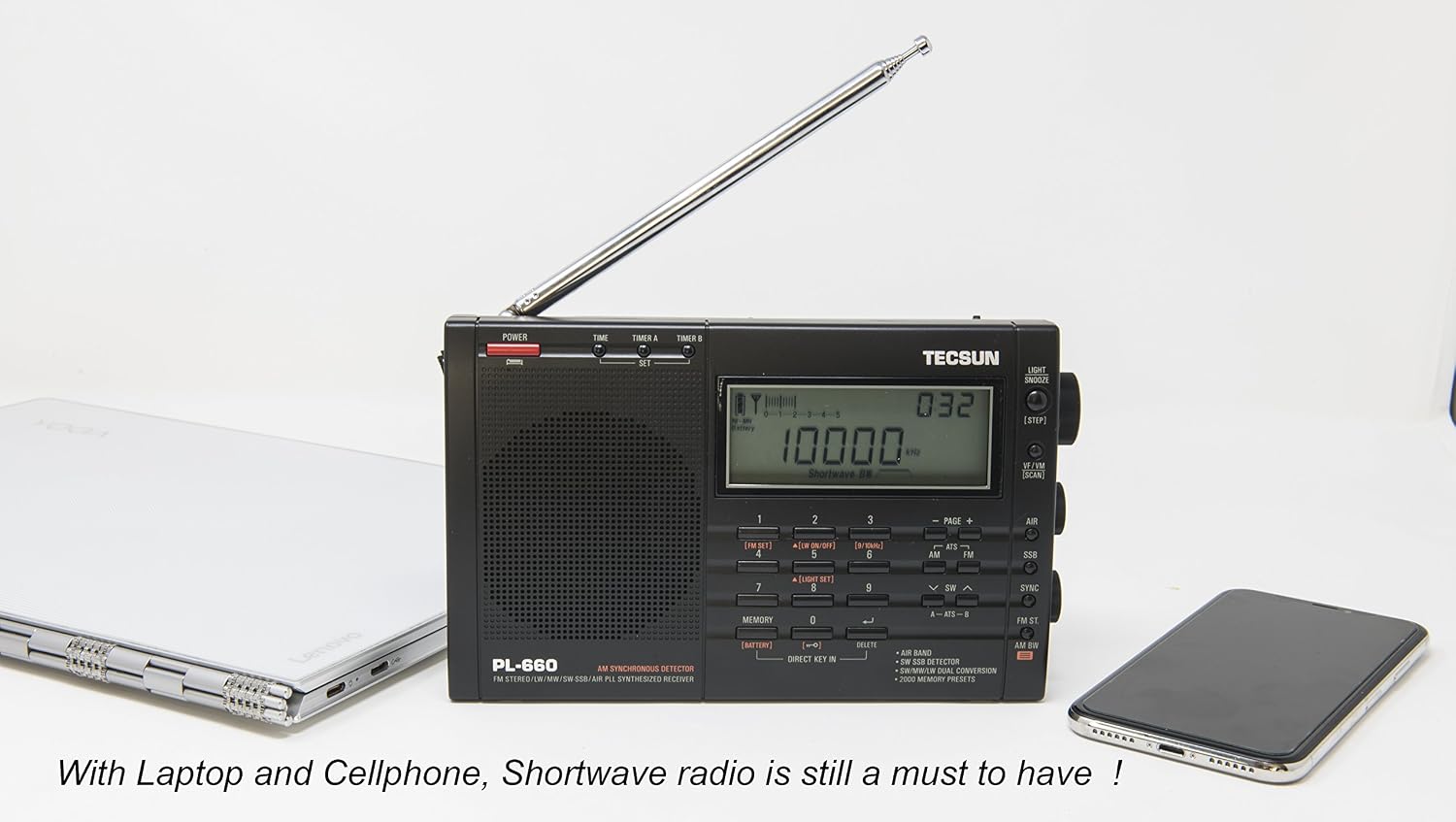 Tecsun - Brandclub - Tecsun PL-660 Portable AM/FM/LW/Air Shortwave