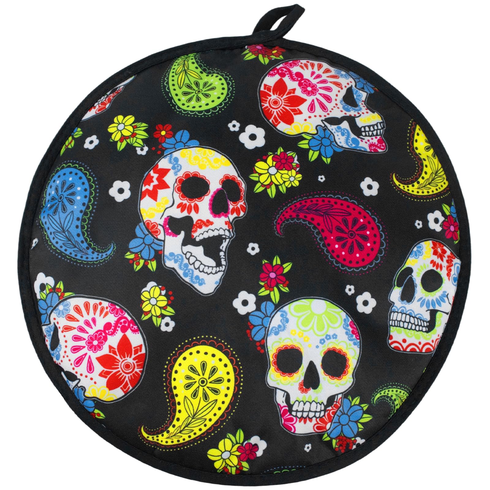 VNOM Tortilla Warmer Pouch 12 Inch Insulated & Microwaveable Fabric Tortilla Keeper Holder Keeps Warm for Corn Flour Taco Pizza Bread up to One Hour,Black