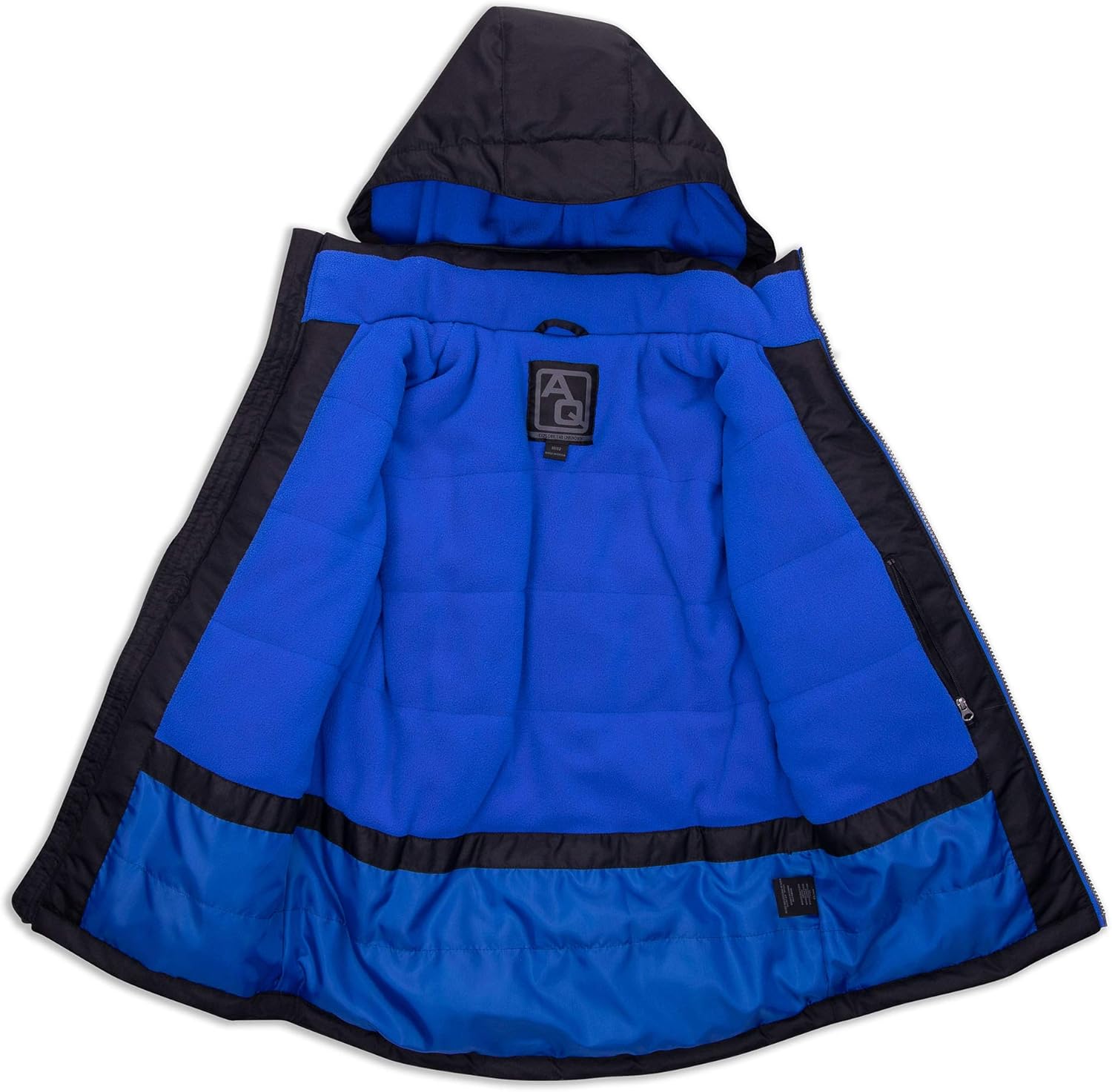 Arctic Quest Boys Windproof Waterproof Insulated Hooded Winter Snow and Ski Jacket with Zippered Pockets: Clothing