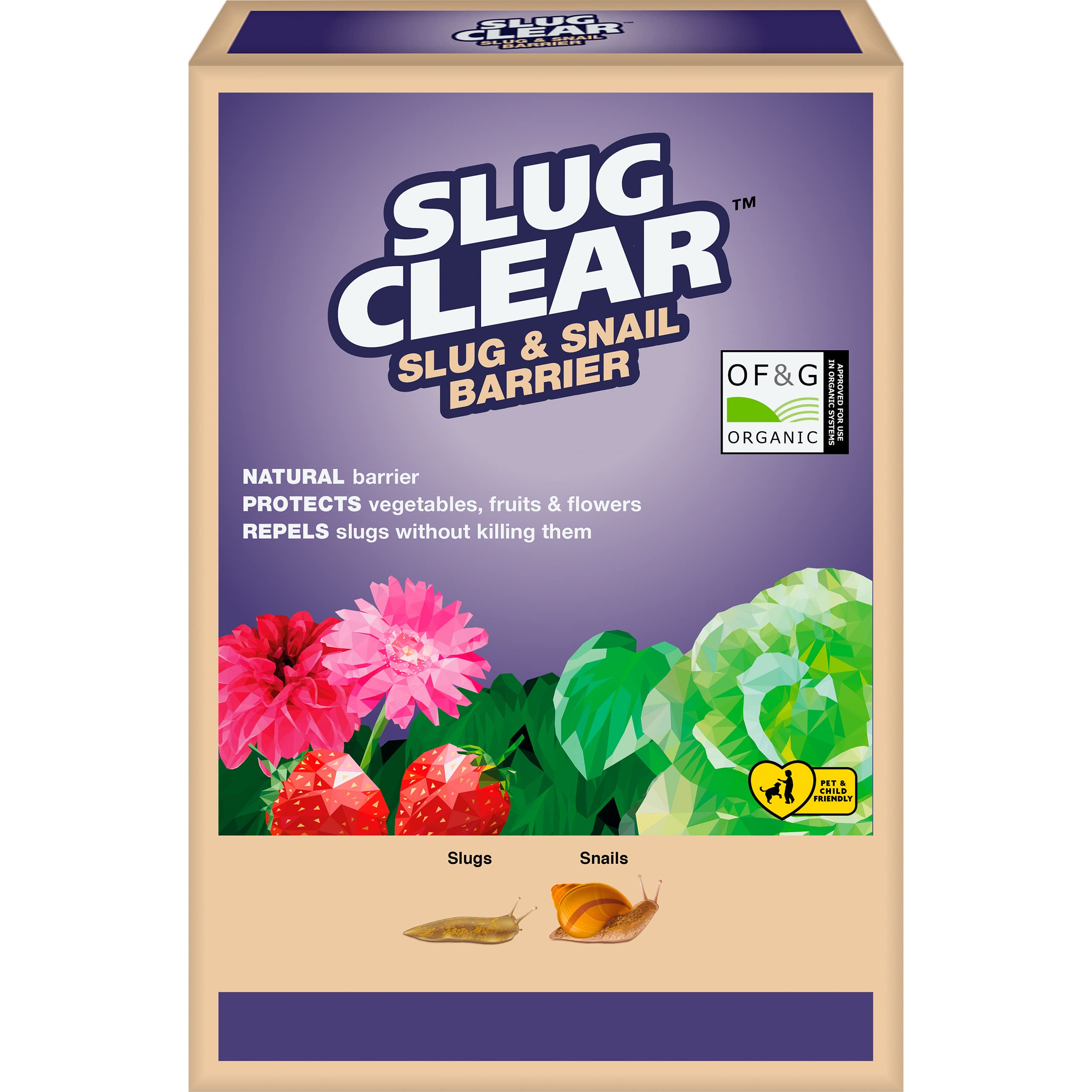 Clear SlugClear Slug & Snail Barrier, 2.5 kg