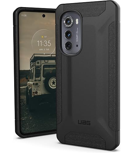 Speck IMPACTHERO Custodia Protettiva Per Motorola Edge 2022 - Resistente Agli Urti (Nero/Grigio Ardesia)