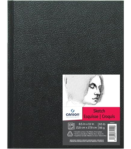 Tonic-Art Spiral Hardcover Sketchbook 5.5\"X8.5\"-65lb, 110 Sheet