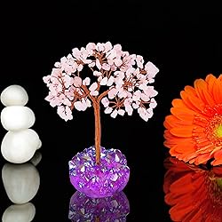 YATSKIA Rose Quartz Chakra Tree, Feng Shui