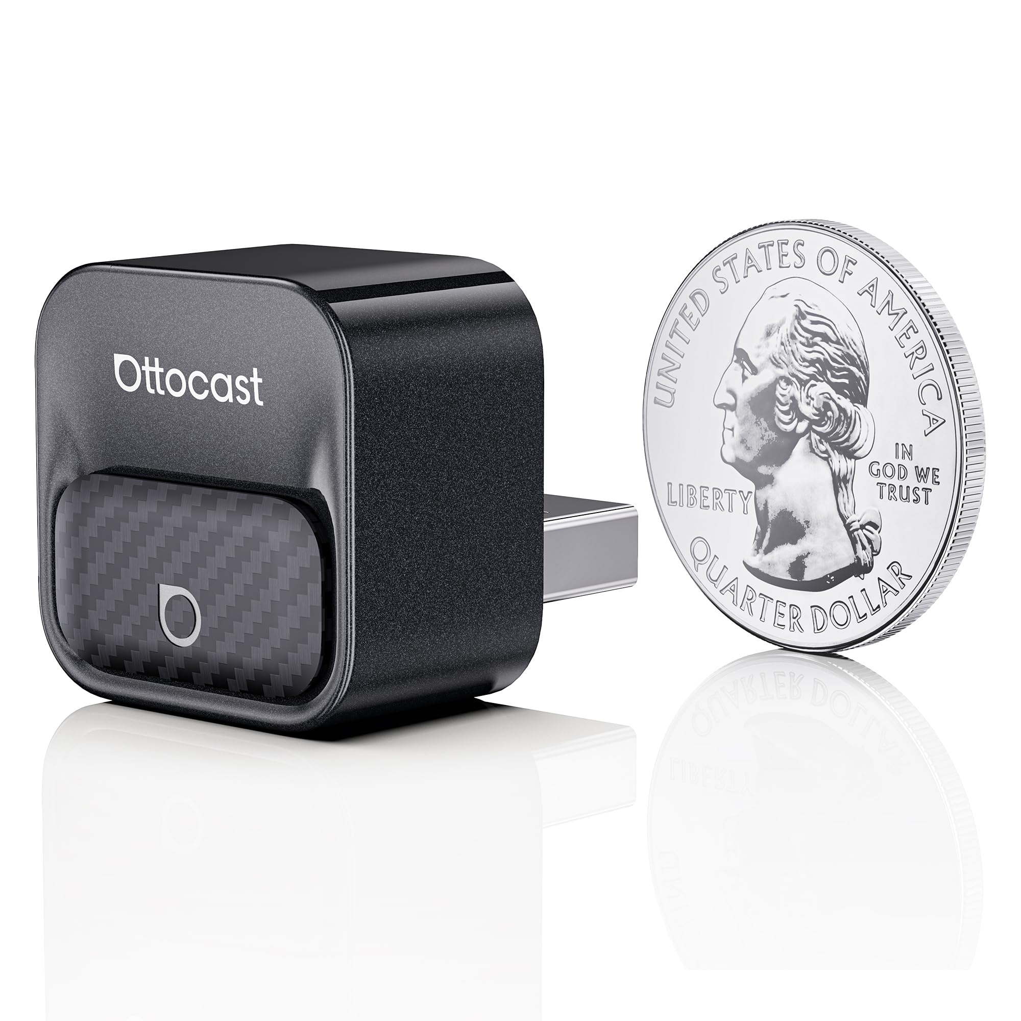 2026 Next-Gen Flagship Ottocast Mini Core, 2-in-1 Wireless CarPlay & Android Auto Adapter, One-Touch Device Switching, Plug & Play, WiFi 6 & Bluetooth 5.4, Auto Connect for iPhone & Android