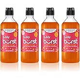 SodaStream Bubly Burst Peach Mango New Pour Bottles (440ml Pack of 4)