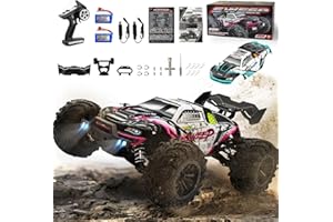 FUUY BRUSHLESS 1:16 Fast RC Cars for Adults Max 45MPH Remote Control Car Full Speed Up to 71KPH Two Batteries Last 40+ Mins 4WD Hobby R/C 4×4 Motor Racing RC Buggy Electric Vehicle Gift Toys for Boys